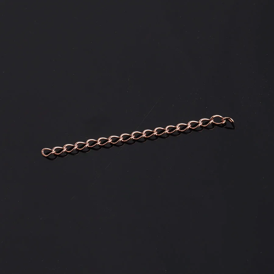 Цепочки из нержавеющей стали 316L золотистые серебристые розовые 5 см