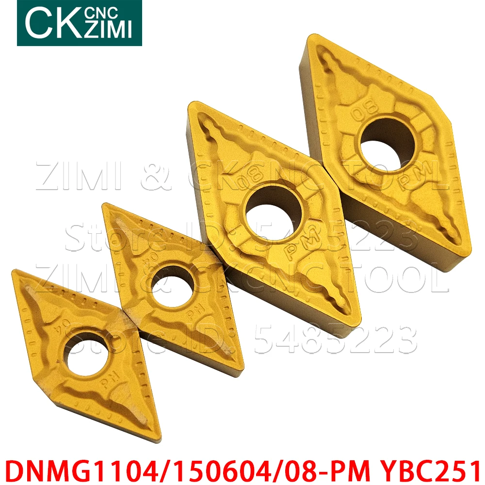 DNMG110404-PM DNMG110408-PM DNMG150608-PM YBC251 карбидная вставка внешний поворотный инструмент CNC