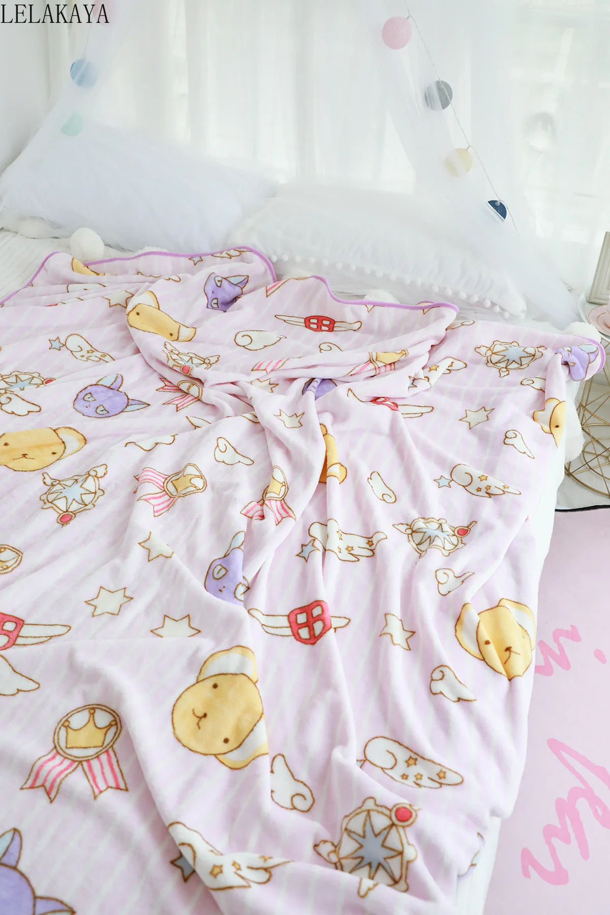 Плюшевые Одеяло мультфильм Card Captor Sakura Творческий Kero зимние сохраняющие тепло
