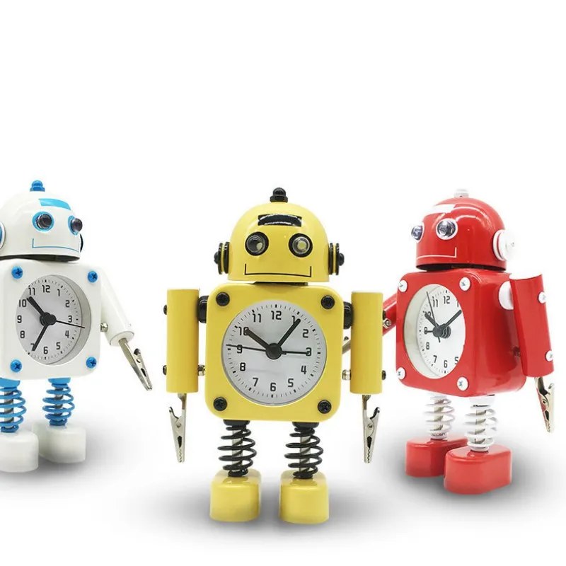 Новинка мультфильм Winder умный робот будильник портативный дисплей изображения
