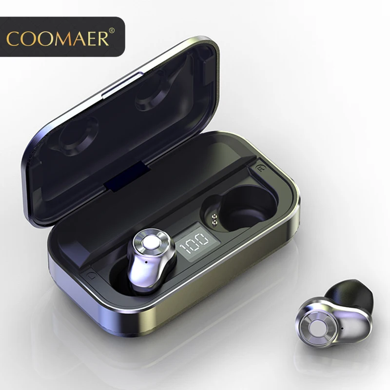 Tws bluetooth гарнитура 5 0 беспроводная с отпечатком пальца сенсорная связь