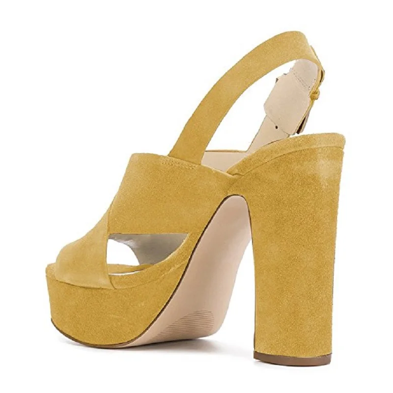 Оригинальные женские сандалии с открытым носком на квадратном каблуке 5 цветов