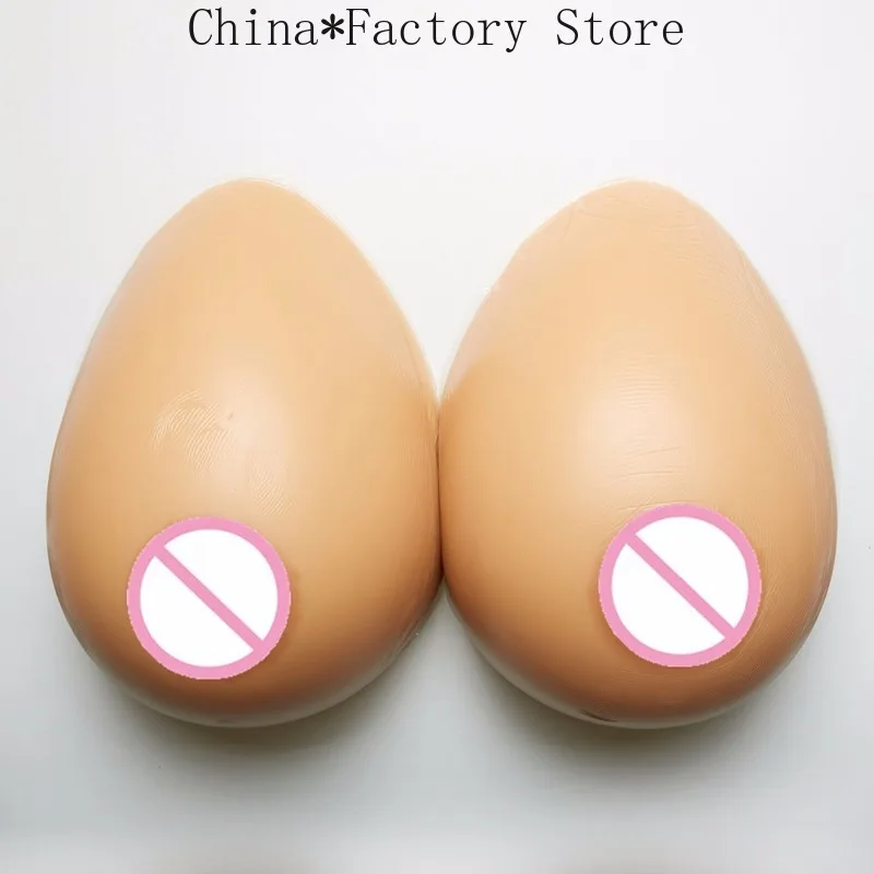 New 1000g/pair D Cup Silicone Breast Form Artificial Soft Fake Boobs Crossdresser Transgender Queen Transvestite Mastectomy Bra