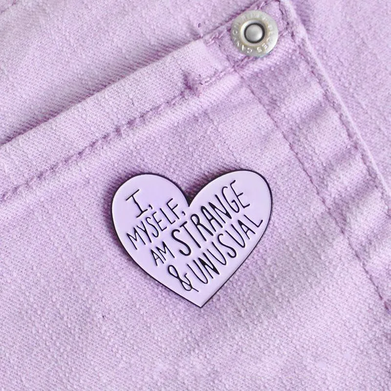 Я я странная и необычная эмалированная булавка на лацкане|Броши| |