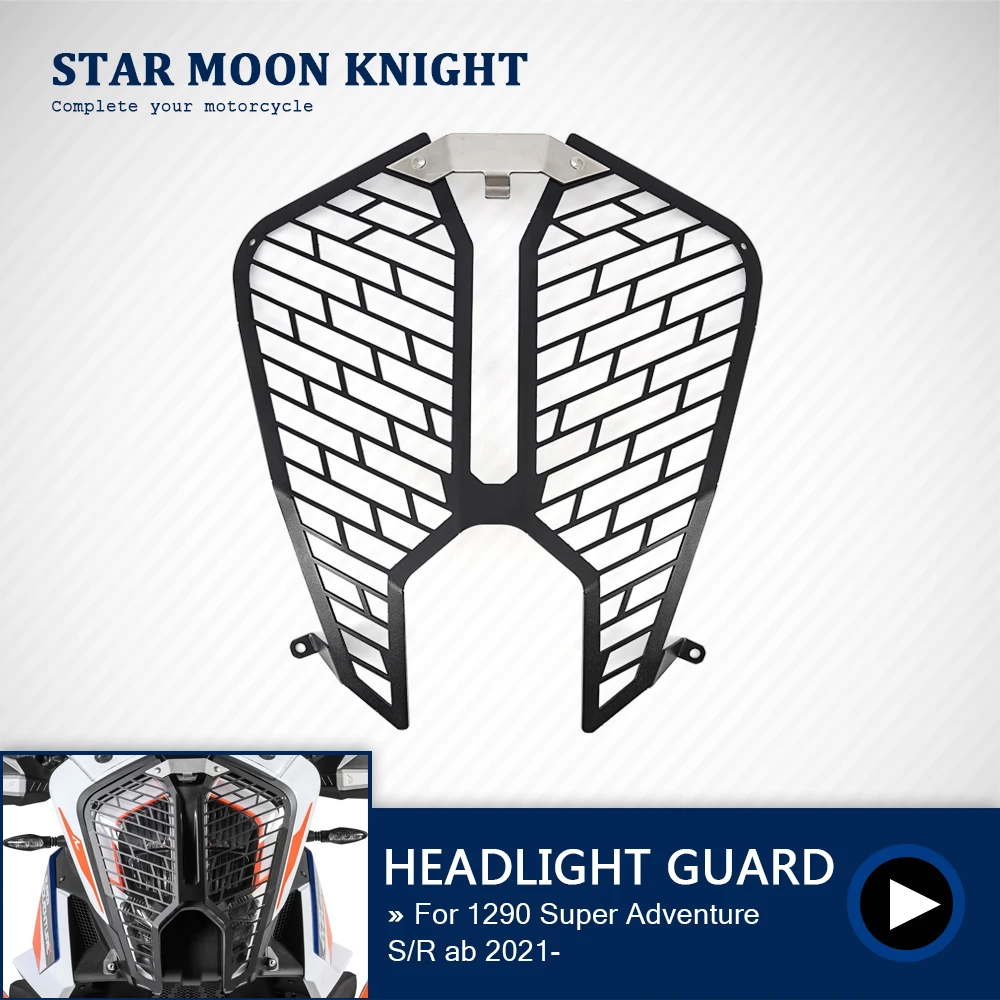 

Motorcycle Accessories Headlight Head Light Guard Protector Cover Protection Grill For 1290 Super Adventure ADV S R 2021 2022 -