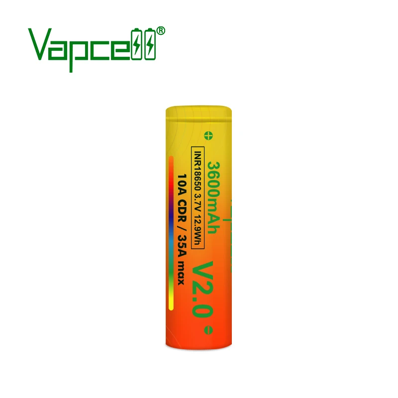 2pcs VAPCELL 18650 3600mAh 3.7V rechargeable HIGH POWER lithium battery continuous 35A vs keeppower smoke E-CIG IMR BATTERY | Электроника