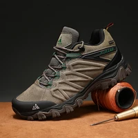 2021 autumn lace up mens climbing trekking hunting sneakers suede leather hiking shoes man durable outdoor sport trail shoes men