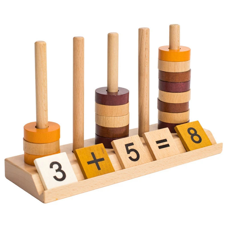 Детские деревянные игрушки головоломки для детей раннего возраста цифровые