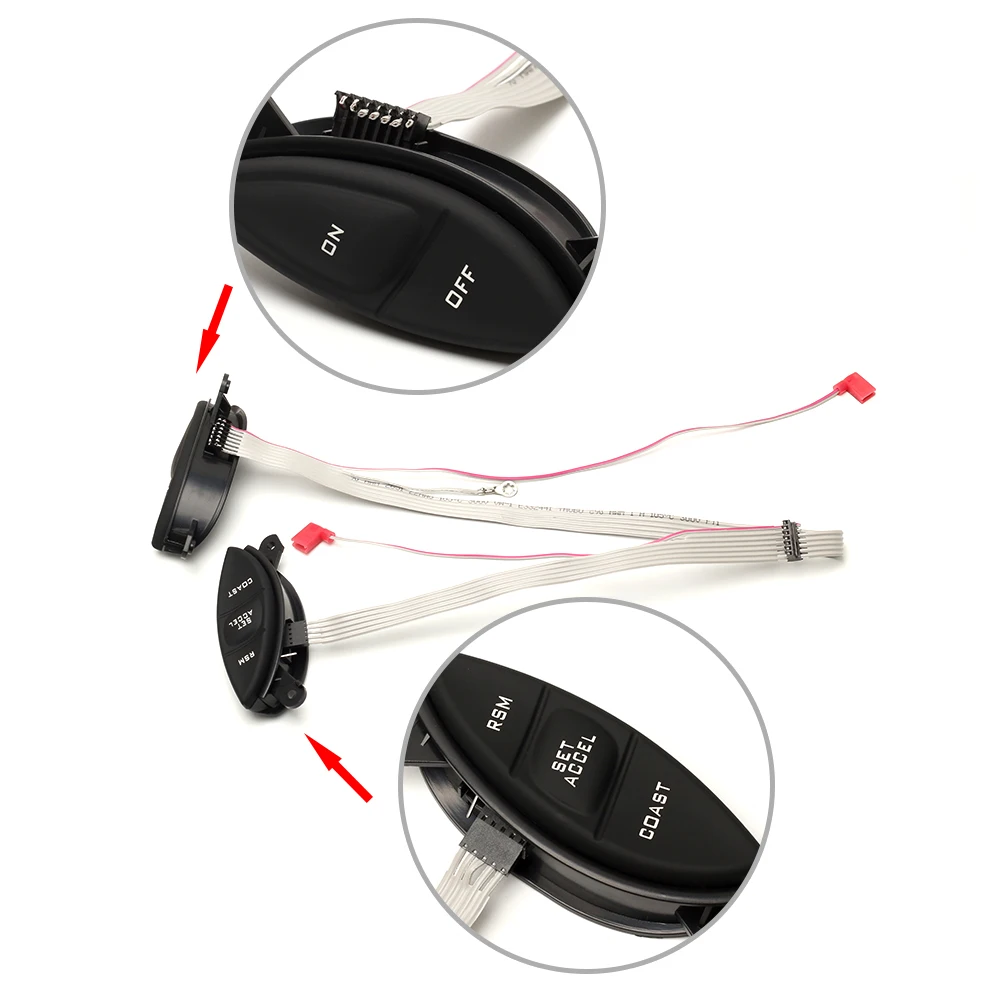 ARMSKY черный/серый переключатель круиз-контроля рулевого колеса для Ford F150 Explorer Sport