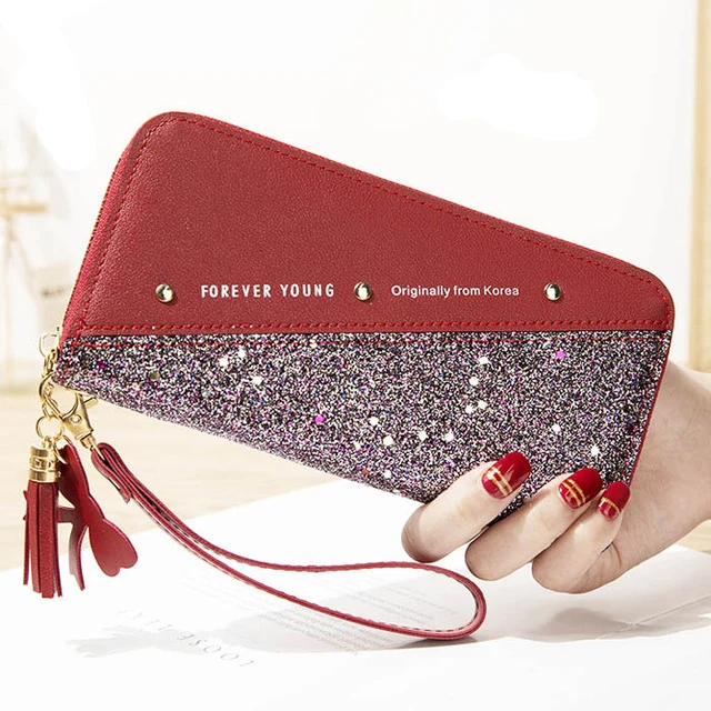 Кошелек для монет карманные кошельки дамские сумочки длинный женский клатч