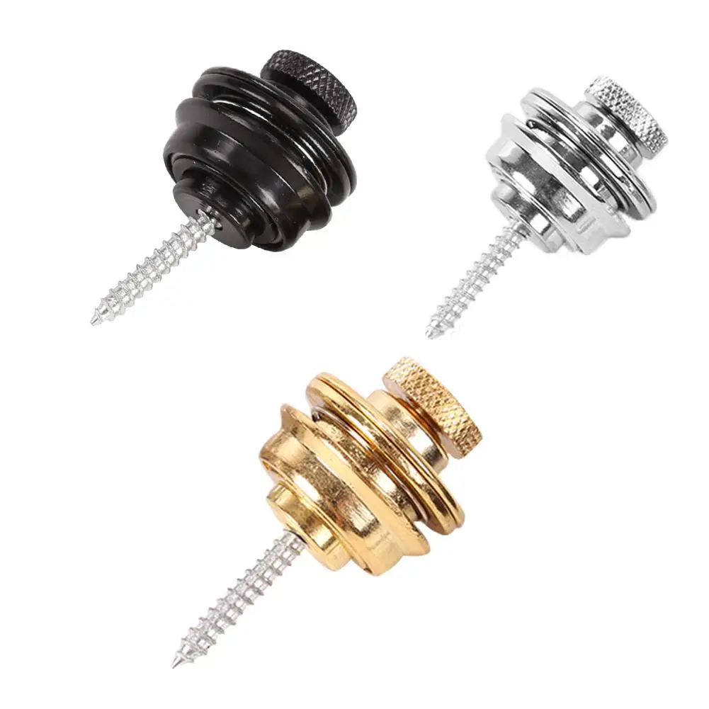 gitarre strap lock verchromt straplock taste für alle akustische elektrische bass gitarre gurt leicht fix entfernen schraube free global shippi