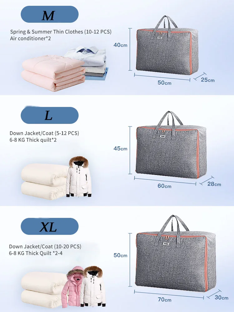 JOYBOS Бытовая сумка для хранения Большая одежда отделка одеяла Сумка