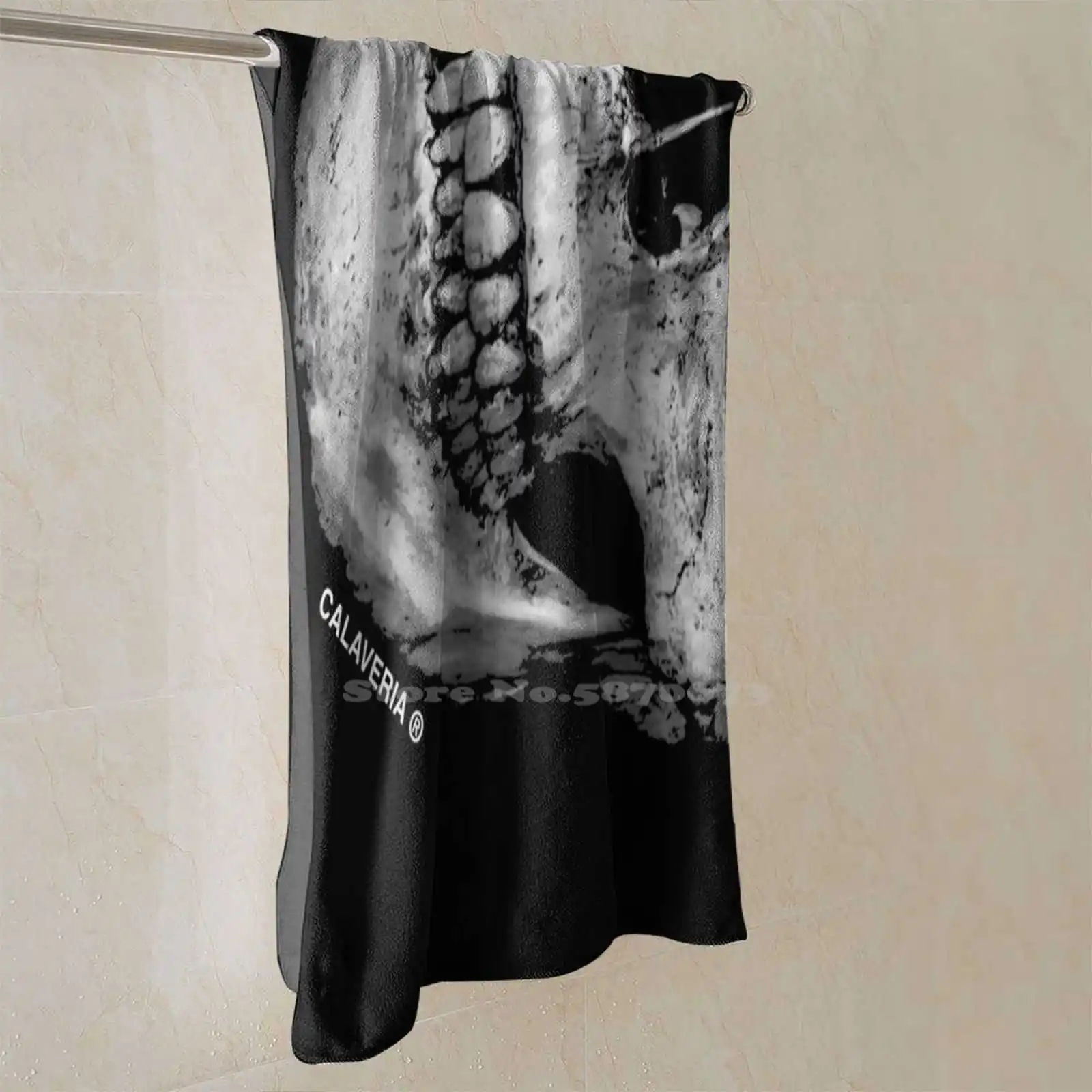 Реалистичное искусство быстросохнущие пляжные рандомные полотенца с черепом