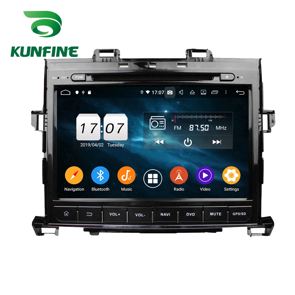 Android 9 0 Восьмиядерный 4 Гб ОЗУ 64 ПЗУ автомобильный DVD GPS мультимедийный плеер