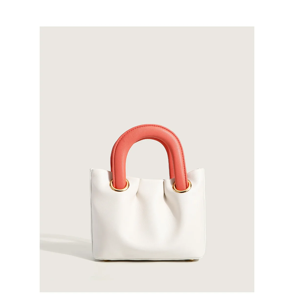 

Женская сумка 2021, новая нишевая дизайнерская сумка с помпонами, универсальная переносная сумка-мессенджер контрастных цветов на одно плечо...