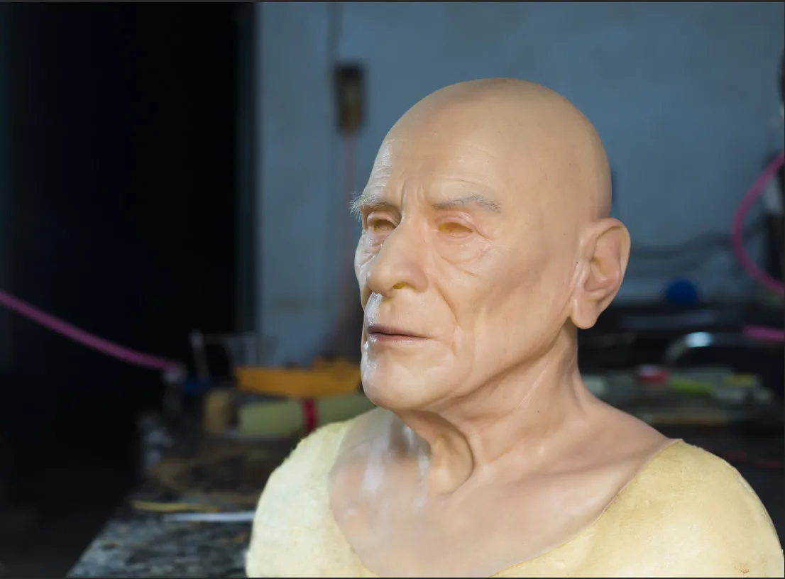 Бесплатная доставка Реалистичная силиконовая маска Европейский старик | Дом и