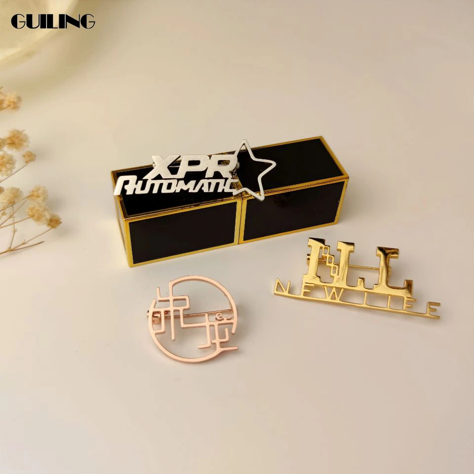 

Изящная именная брошь из нержавеющей стали на заказ, эмблемы-шпильки на лацкан, Персонализированный значок на воротник, встречу, подарок, Же...