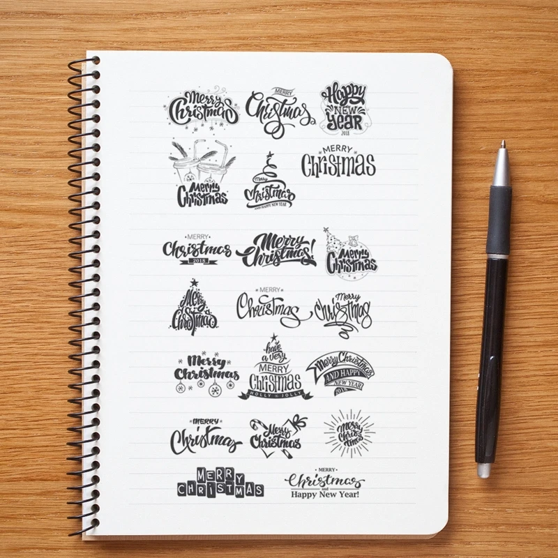 2020 новый хит продаж Счастливого Рождества силиконовый прозрачный Печатный штамп