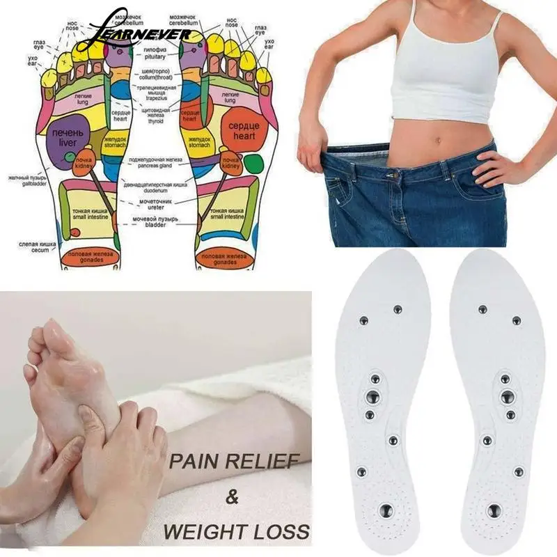 

Massage Shoe Insole Gel Pad Foot Relax Cushion Massage Women & Men Insole Health G4E8