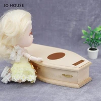 jo house 112 dollhouse mini furniture model decoration micro scene diy plain coffin