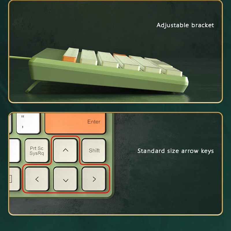

B.O.W 79-Key Wired USB Keyboard Mute Design for PC Laptops Ultra-Thin Compact Keyboard
