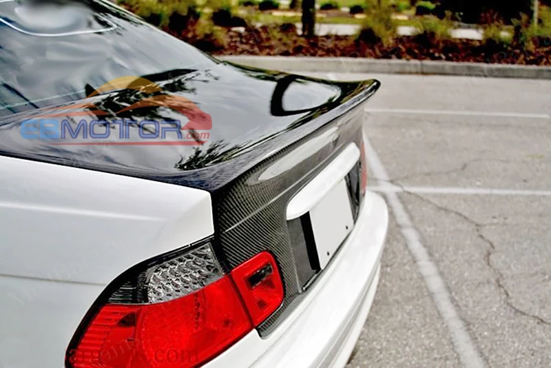 Неокрашенный OEM CSL Стиль Реальный FBIER стеклянный багажник для BMW E46 4D Седан 2000 2006