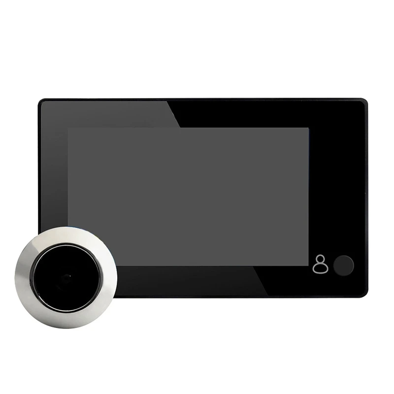 

C10 дверной звонок Камера, домашней безопасности многофункциональный 4,3 дюймов высокой четкости Дисплей кошачий глаз двери Камеры Скрытого ...