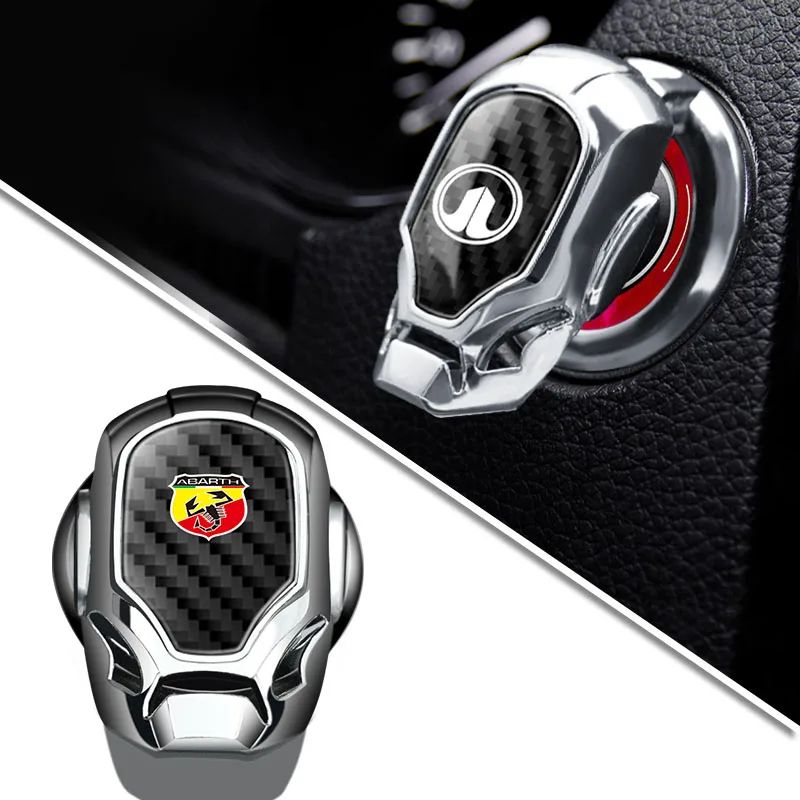 

1pcs Car One-Click Start Protect Cover For Alfa Romeo Accessories Giulia Stelvio Brera 147 156 159 166 GT Giulietta Mito Tonale