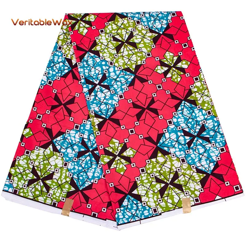 

2022 Africa Printed Batik Fabric Patchwork Designer Sewing Material Polyester Ankara for Women Dress Decoration Tissu fp6417