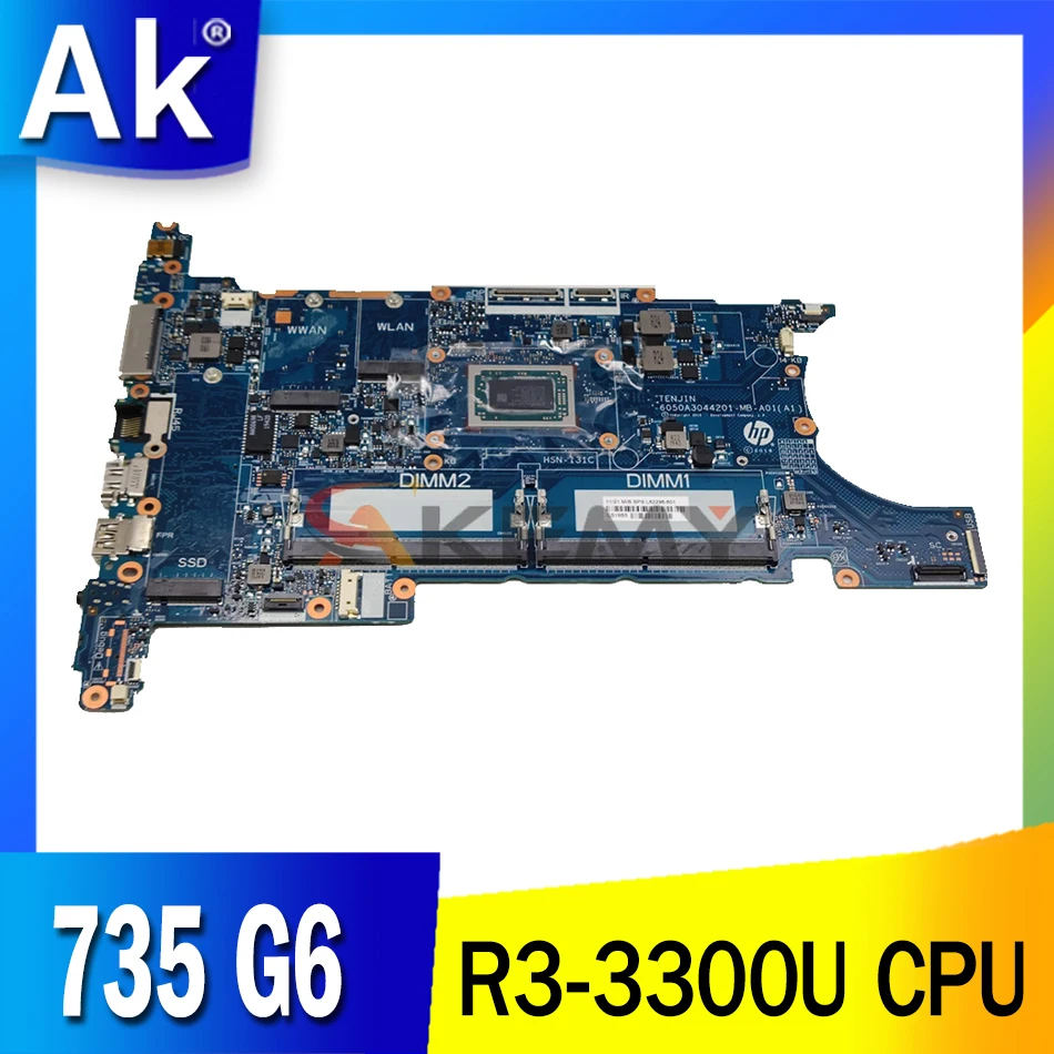 

Материнская плата для ноутбука HP EB 735 G6 R3-3300U L62282-601 6050A3044101 100% рабочий