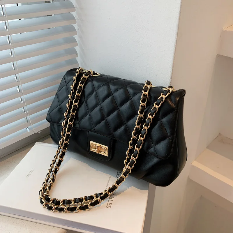

Fashion Women Small Pu Leather Handbags Shoulder Bags Designer Ladies Chain Crossbody Bags for Women Casual Tote Messenger Bag
