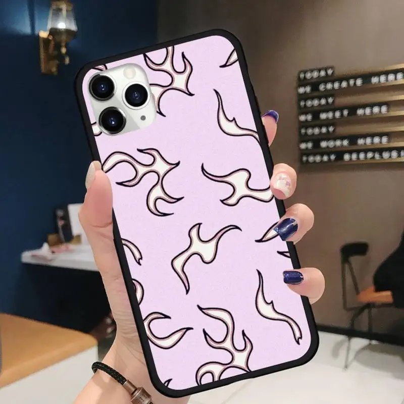 

Fashion Flame Pattern Phone Case for iPhone 11 12 pro XS MAX 8 7 6 6S Plus X 5S SE 2020 XR Soft silicone