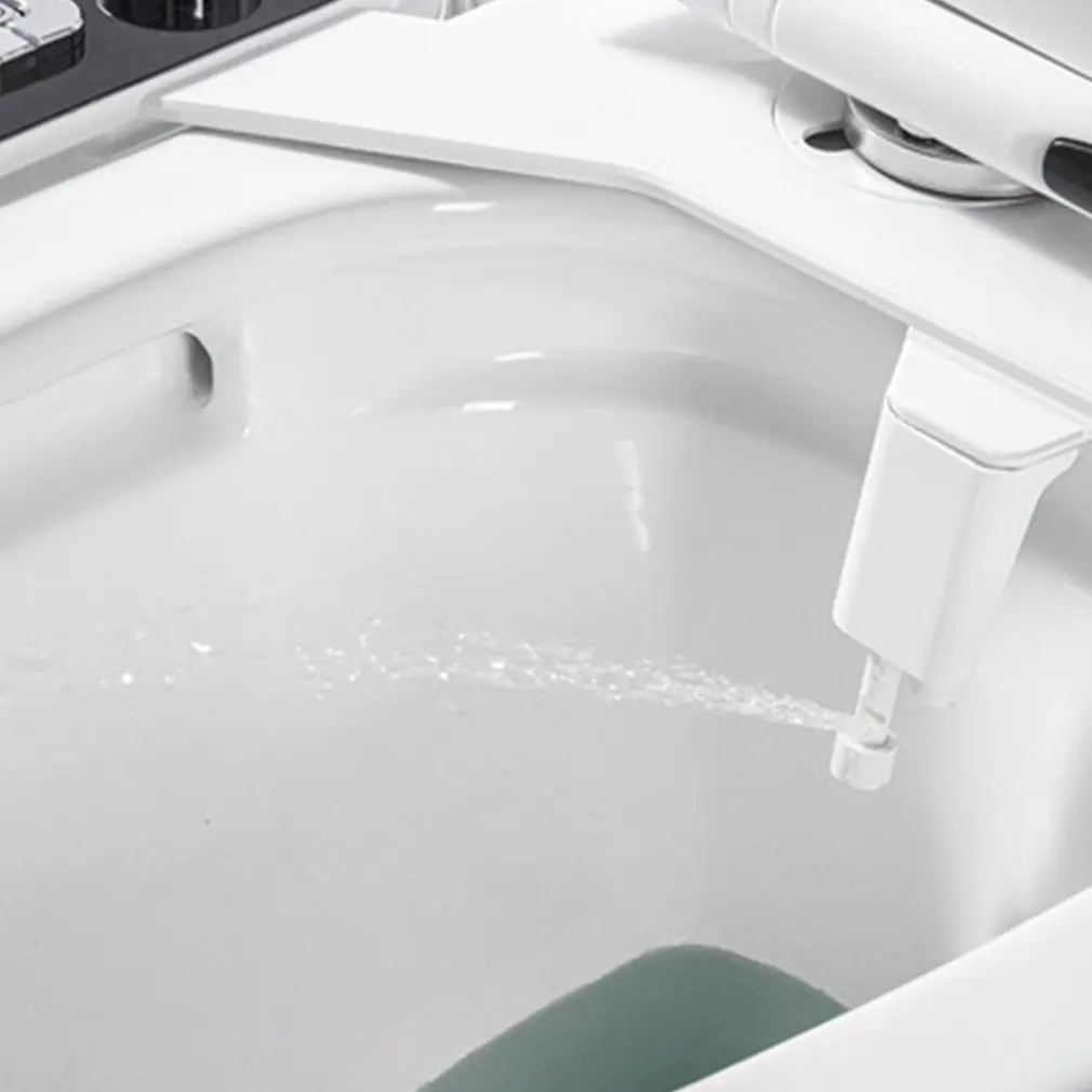 

Bidet Toilet Seat Attachment Ultra-thin Non-electric Self-cleaning Dual Nozzles Front And Rear Flushing Cold Water
