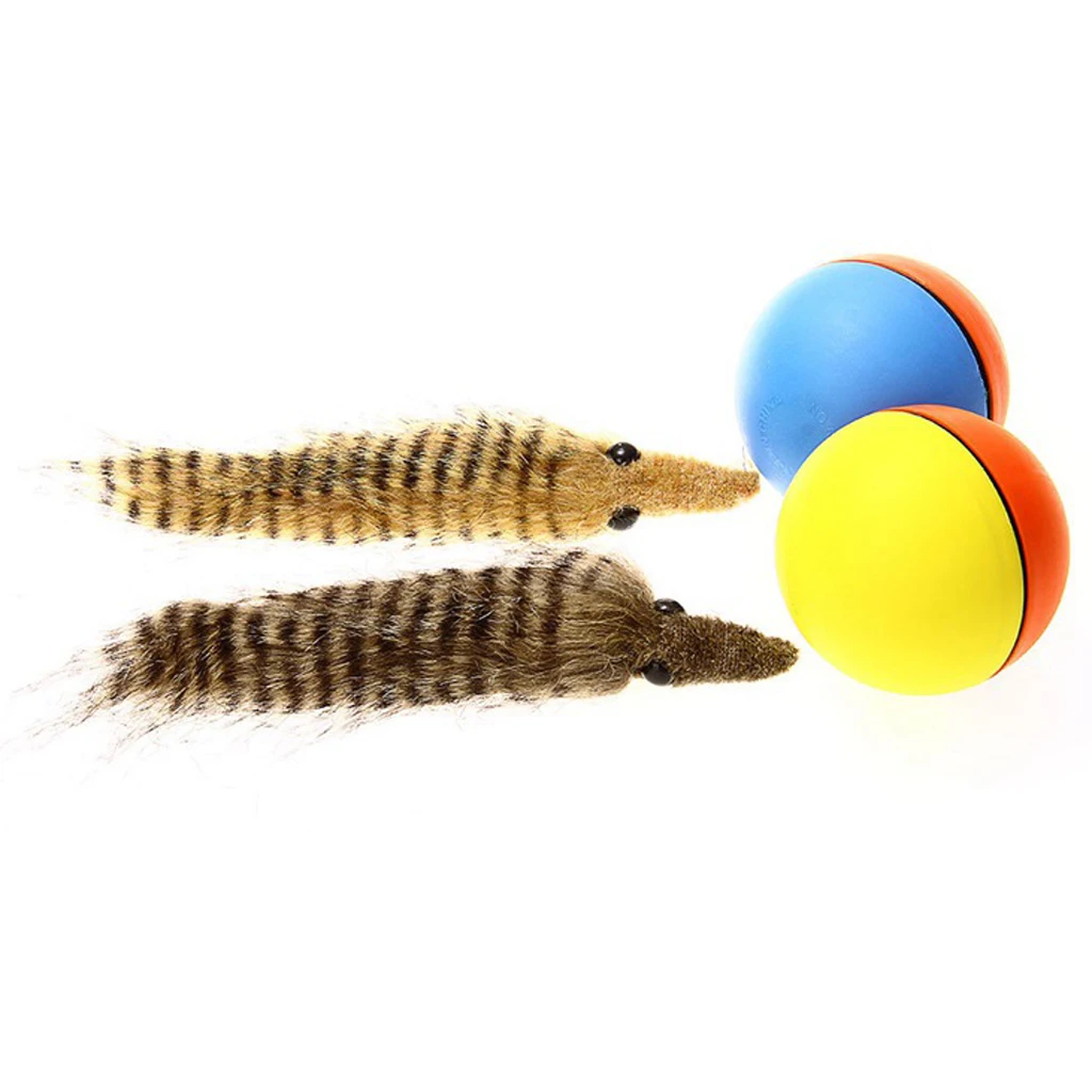 

Dog Cat Weasel Jumping Moving Rolling Ball Puppy Pet Toy Play Favors