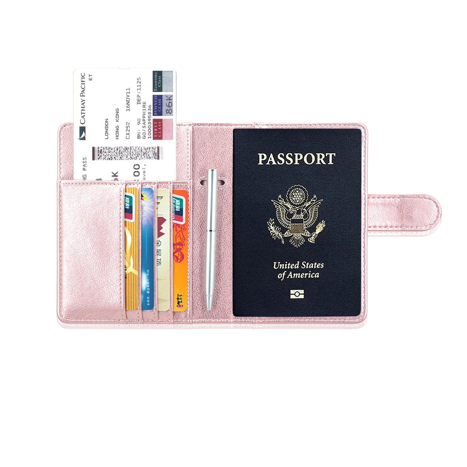 

Passport holder passport holder subway card travel multifunctional passport card holder passport holder with pen passport