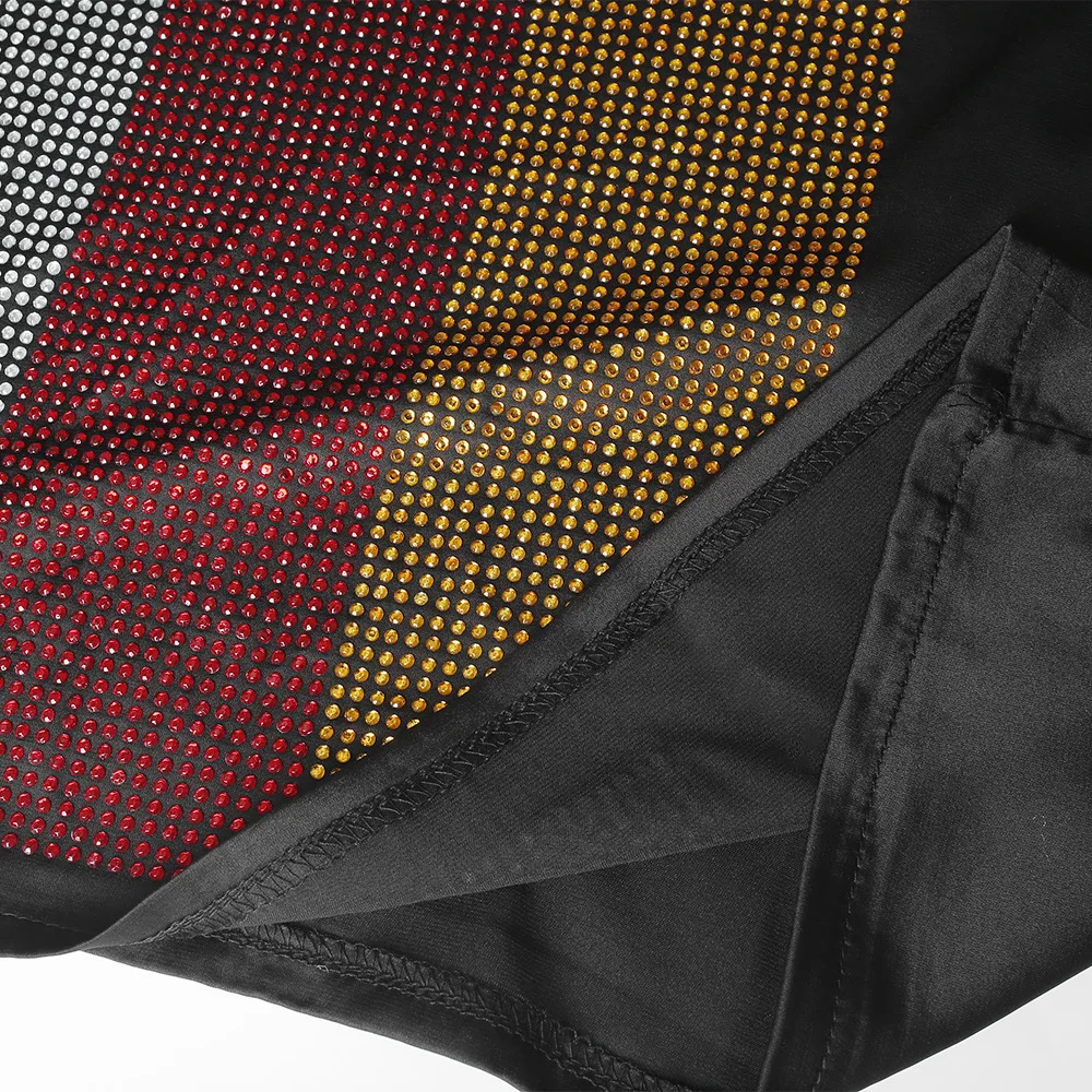 

Fashion women sparkling drills maxi dress mid sleeve loose free size african dashiki kaftan ramadan muslim abaya dubai gown