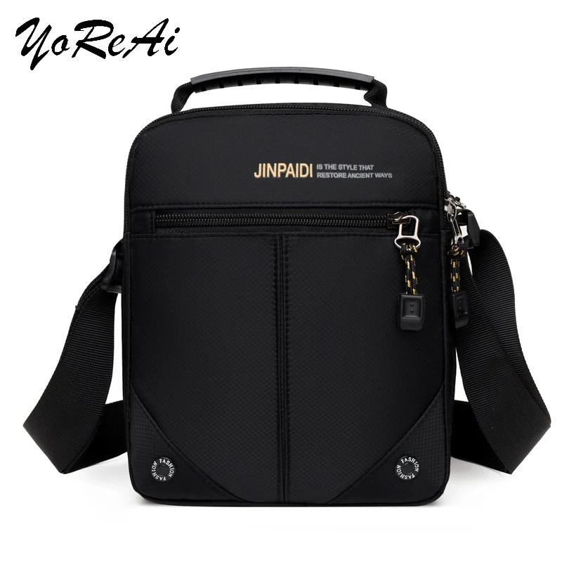 

Деловая водонепроницаемая сумка-мессенджер YoReAi для мужчин, повседневная простая однотонная сумочка в стиле ретро, вместительный чемодан и...