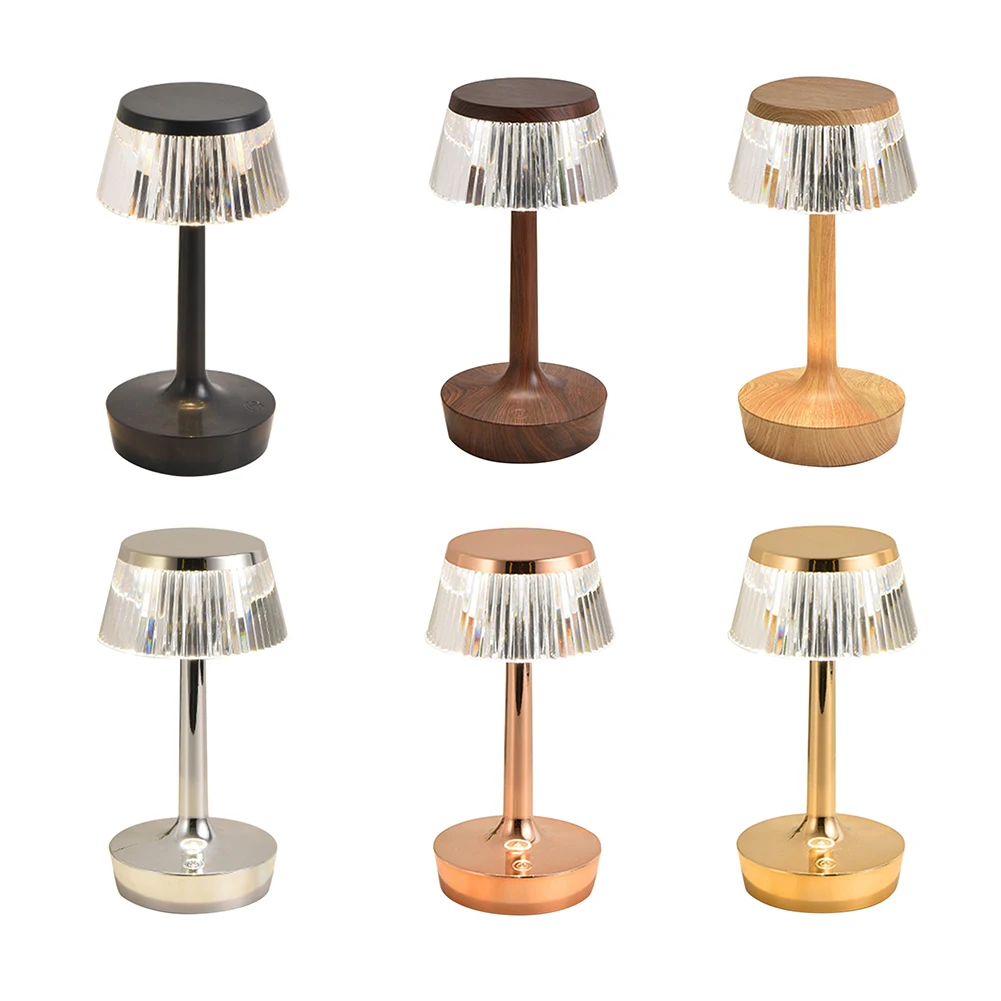 

LED Crystal Projection Desk Lamp Battery Touch Sensor Projection Night Desk Light Touch Sensor Home Decoration