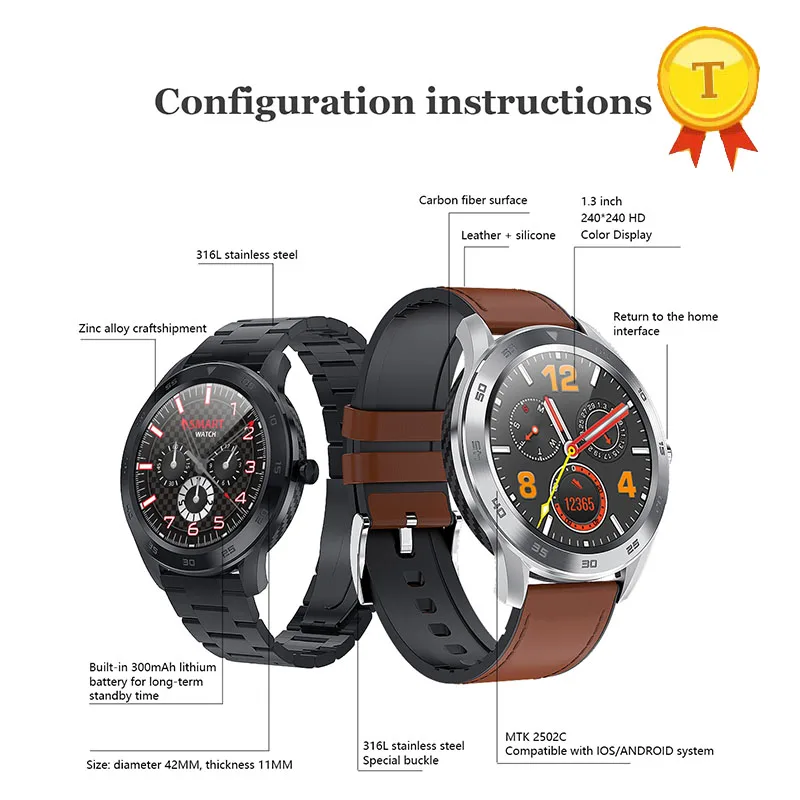 

multi-language Smart Watch Men Smart Bracelet Fitness Tracker Blood Pressure Heart Rate smartband Support BT call stopwatch