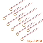 10 шт. 18 мм пьезоэлектрическая пьезокерамическая пластина Dia для зуммера, датчик громкоговорителя с проводом