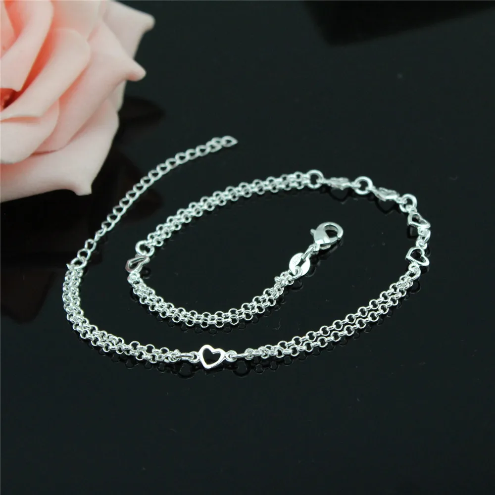 

Новый Серебряный ножной браслет, классика, любовь, дикий темперамент, женские ноги на цепочке