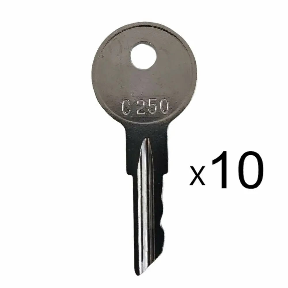 

10 Crown Forklift Ignition Key C250 for 089216-001 Fits models PE4500
