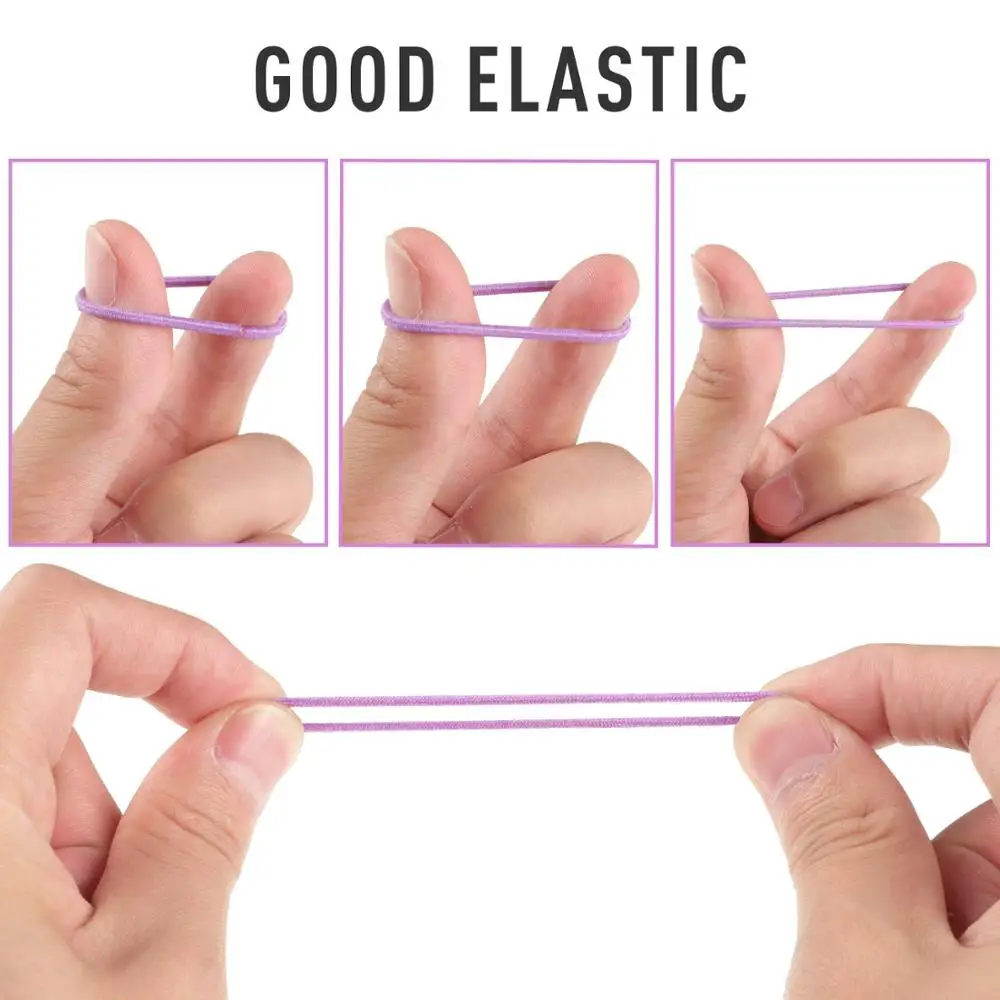 Резинки для волос из нейлона 3 см 60/120 шт./Лот яркие цвета безопасные эластичные