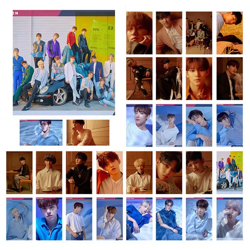 

30Pcs/Set KPOP SEVENTEEN 5th Mini Album Photo Cards LOMO Cards Self Made Pictures Official Photocard Fan Gifts Collection