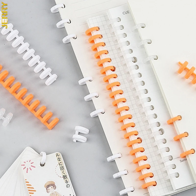 

Hot Selling 30-hole loose-leaf Plastic Binding Ring Spiral Spring Ring A4 A5 A6 Paper Notebook Stationery Office Supplies