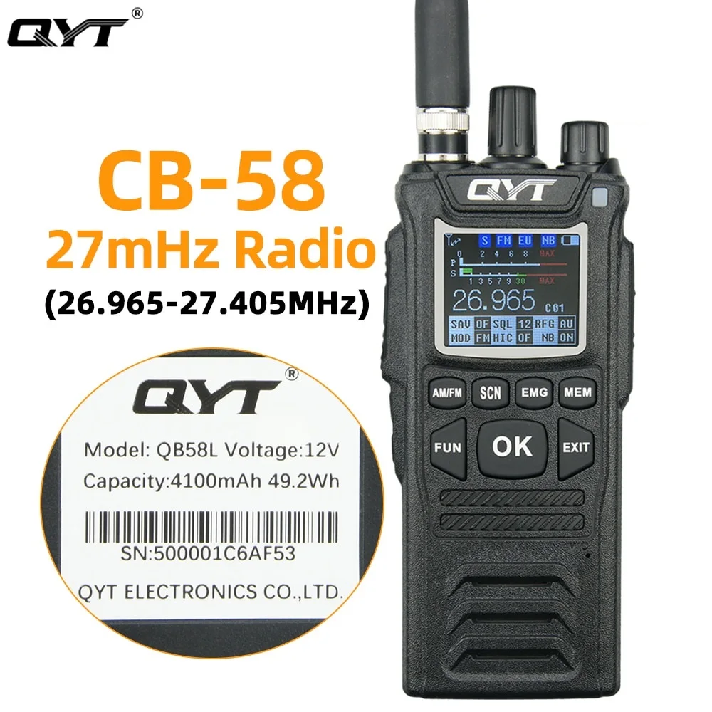 CB Любительская рация 26 965-27 405 МГц 40 каналов AM/FM радио уровень шумоподавления