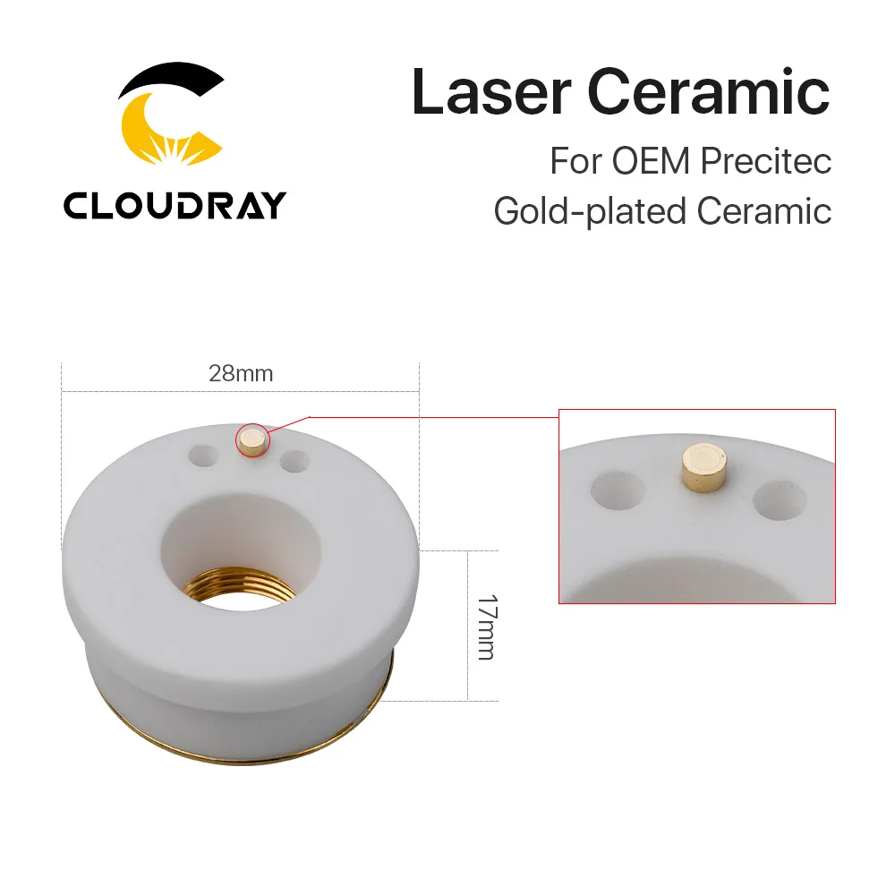 Cloudray лазерной Позолоченные Керамика KT B2 CON P0571 1051 00001 для OEM Precitec Лазерная режущая
