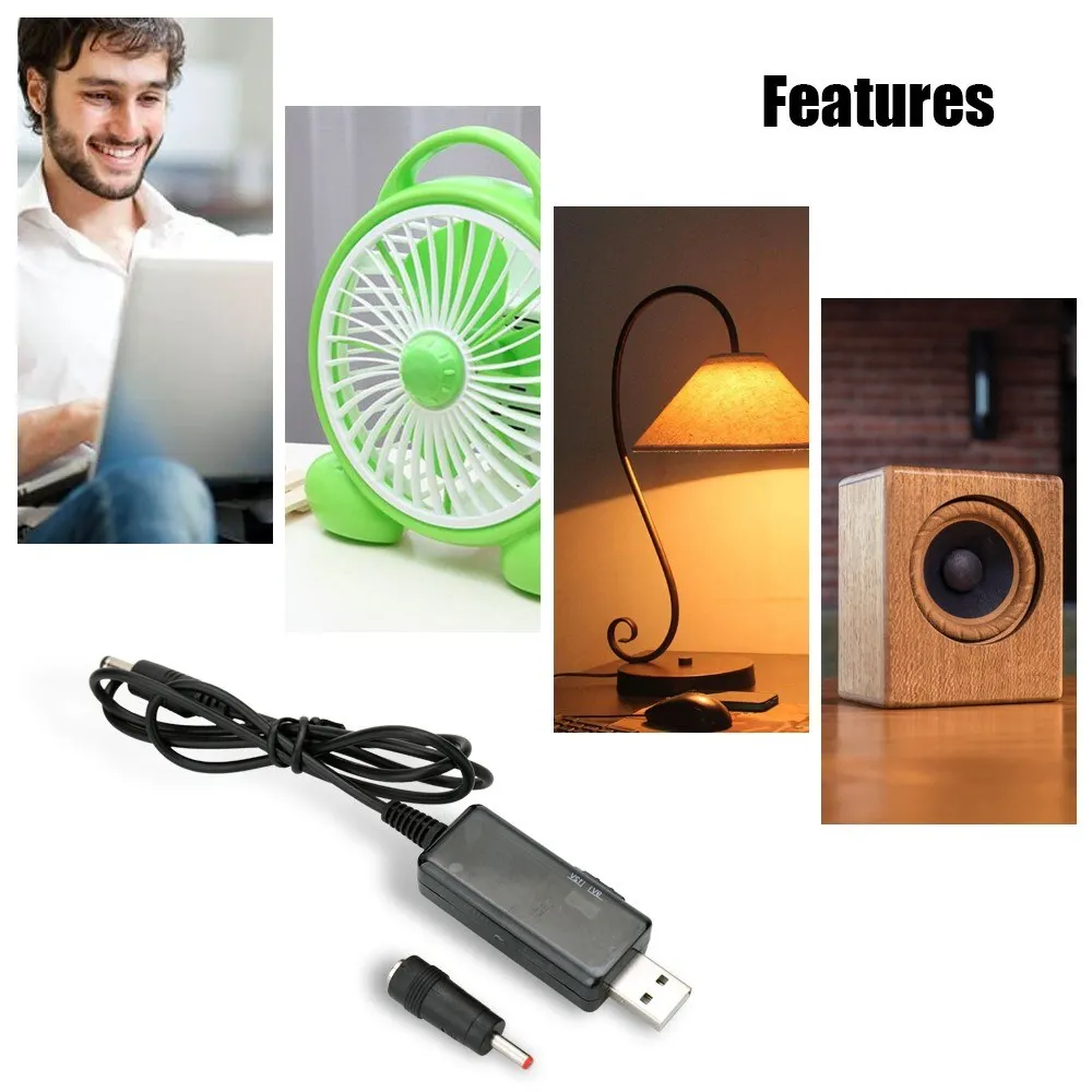 9 в/12 в USB тестер рабочего напряжения шнур питания линия усилитель для домашней
