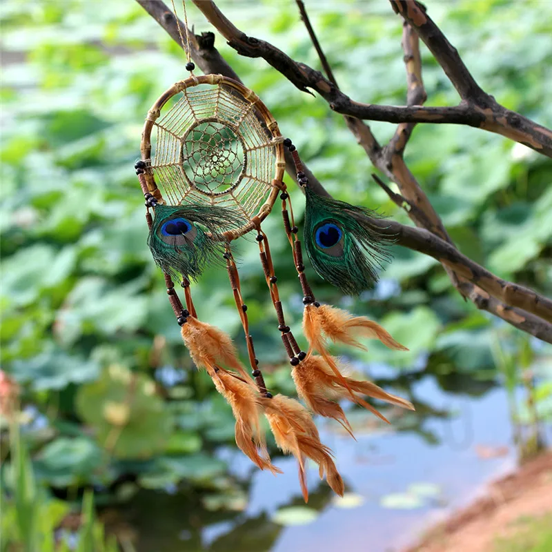 

Bamboo Weaving Flax Rope Wind Chimes Outdoor Decoracion Habitacion Nursery Decor Mascot Dream Catchers Wall Hanging Nordic Decor
