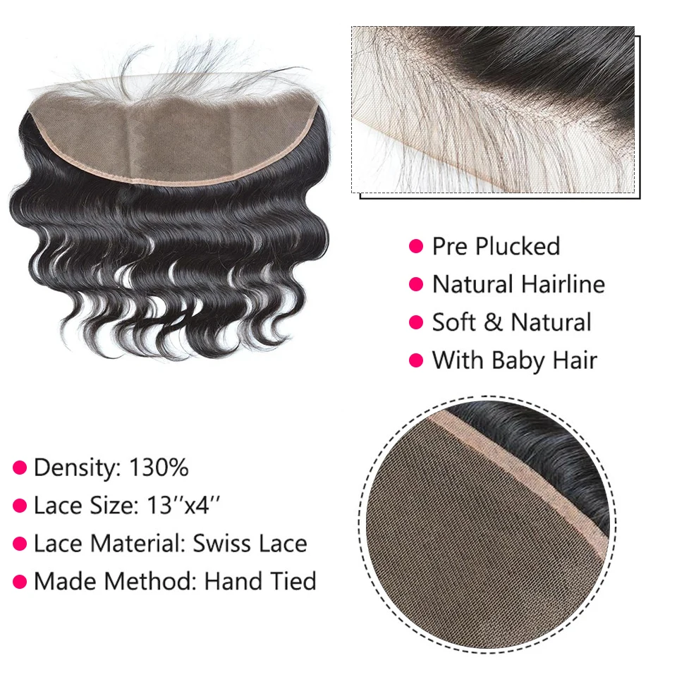 Malaysia Body Wave Virgin Human Hair 30 40 Inch Weave Bundles With 13x4 Lace Frontal 3 4 Closure Extension Wholesale | Шиньоны и парики